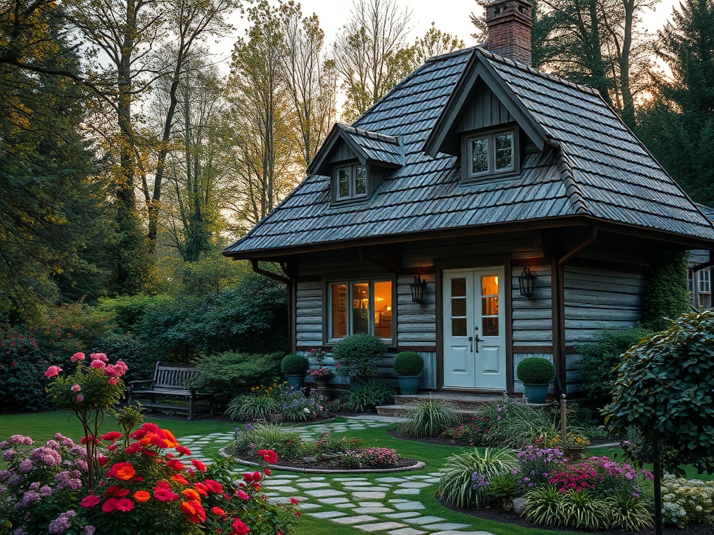 СТРОЙКА-КОРП | Освещение участка вокруг деревянного дома